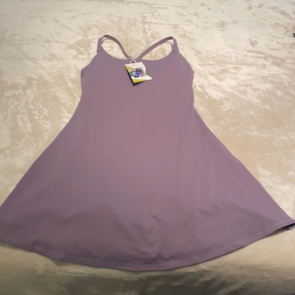 Purple Halara Mini Dress with Shorts - Picture 1 of 3